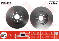 Disque de frein DF4426 TRW