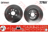 Disque de frein DF4441 TRW