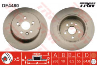 Disque de frein DF4480 TRW