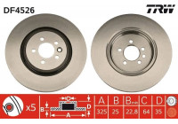 Disque de frein DF4526 TRW