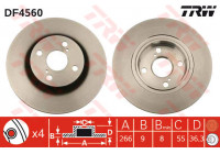 Disque de frein DF4560 TRW
