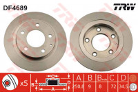 Disque de frein DF4689 TRW