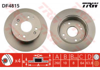 Disque de frein DF4815 TRW