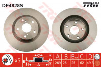 Disque de frein DF4828S TRW