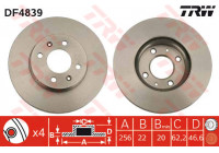 Disque de frein DF4839 TRW