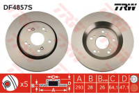 Disque de frein DF4857S TRW
