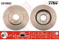 Disque de frein DF4882 TRW