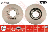 Disque de frein DF4896 TRW