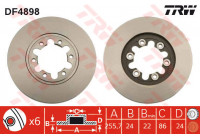 Disque de frein DF4898 TRW