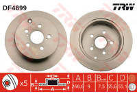 Disque de frein DF4899 TRW