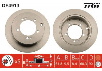 Disque de frein DF4913 TRW