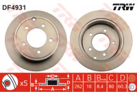 Disque de frein DF4931 TRW