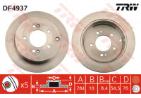 Disque de frein DF4937 TRW