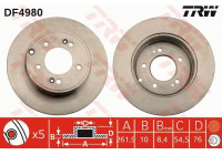Disque de frein DF4980 TRW