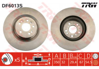 Disque de frein DF6013S TRW