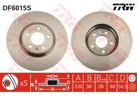 Disque de frein DF6015S TRW
