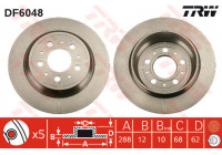 Disque de frein DF6048 TRW