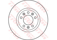 Disque de frein DF6121 TRW