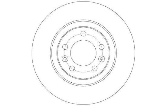 Disque de frein DF6134 TRW, Image 2