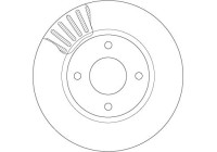 Disque de frein DF6142 TRW