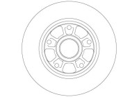 Disque de frein DF6182 TRW