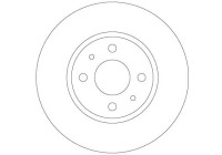 Disque de frein DF6231 TRW