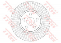 Disque de frein DF6234 TRW
