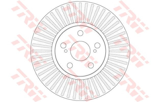 Disque de frein DF6234 TRW