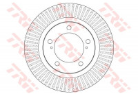 Disque de frein DF6239S TRW