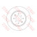 Disque de frein DF6318 TRW