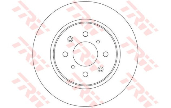 Disque de frein DF6318 TRW