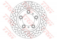Disque de frein DF6337S TRW