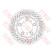 Disque de frein DF6413S TRW
