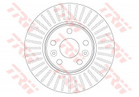 Disque de frein DF6448 TRW