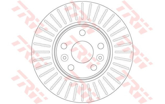 Disque de frein DF6448 TRW