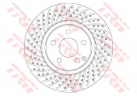 Disque de frein DF6477 TRW