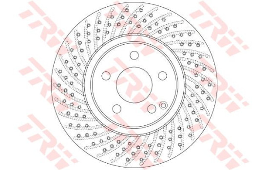 Disque de frein DF6477 TRW