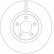 Disque de frein DF6490S TRW, Vignette 2
