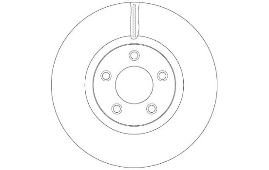 Disque de frein DF6490S TRW, Image 2