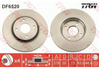 Disque de frein DF6520 TRW