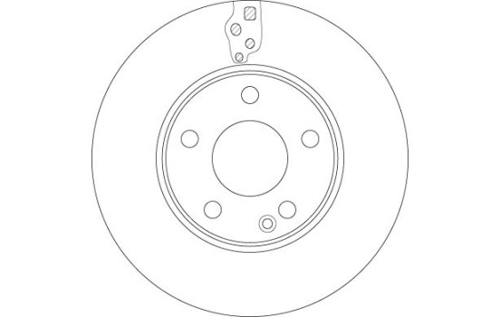 Disque de frein DF6548 TRW, Image 2