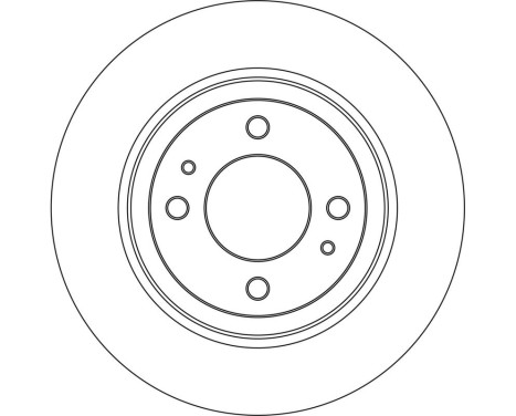 Disque de frein DF6561 TRW