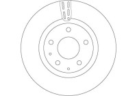 Disque de frein DF6575 TRW