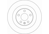 Disque de frein DF6588 TRW