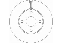 Disque de frein DF6593 TRW