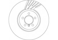 Disque de frein DF6613S TRW