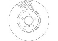 Disque de frein DF6614S TRW