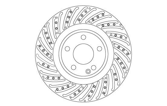 Disque de frein DF6633S TRW, Image 2
