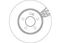 Disque de frein DF6641S TRW