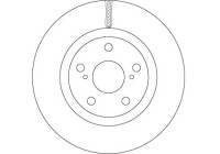 Disque de frein DF6675 TRW